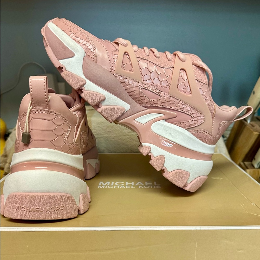 Michael Kors Women's Blush Pink Sneakers. NIB